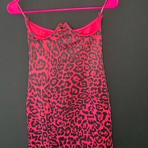 Under-bust leopard dress
